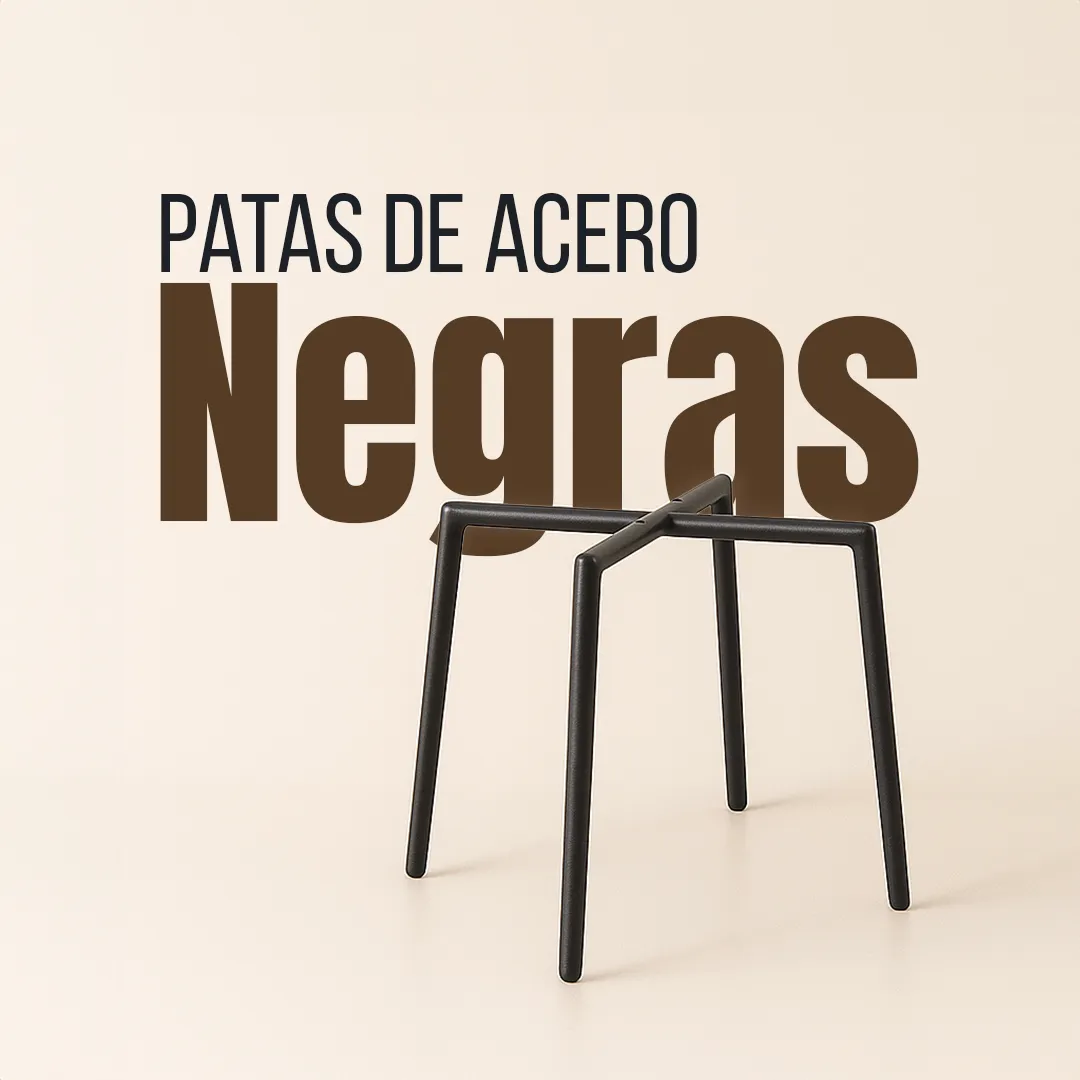 Patas de acero negras