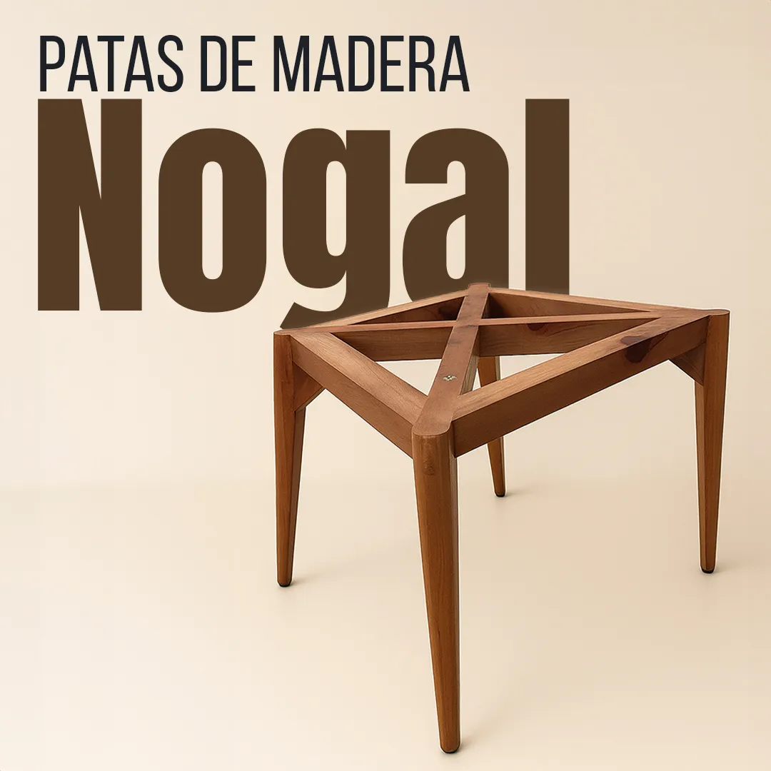 Patas de madera nogal